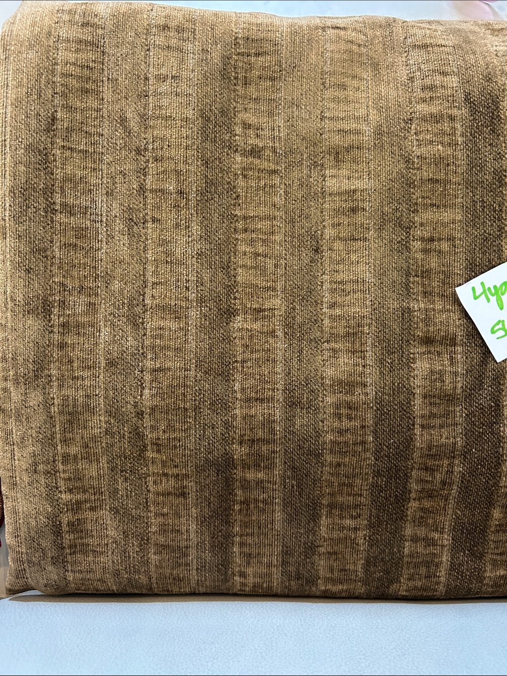 Striped Upholstery Fabric - Warm Brown Texture